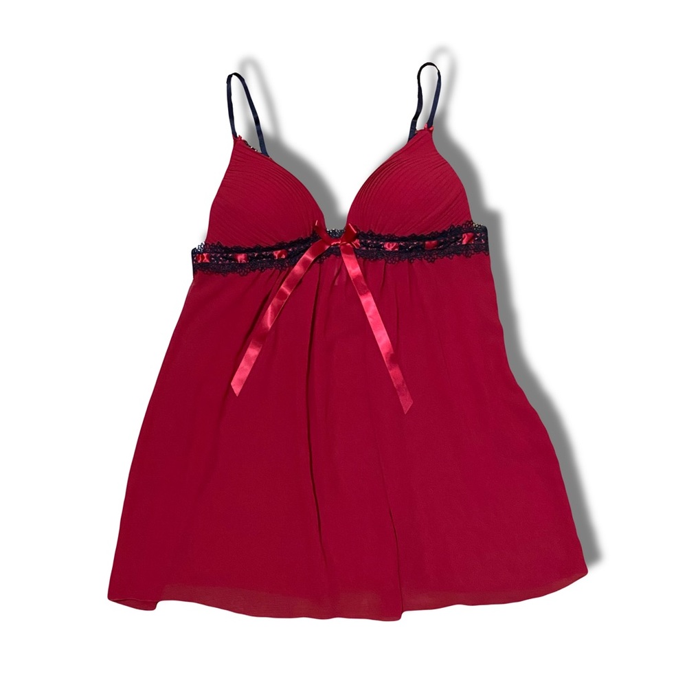Red nighty/lingerie/bustier blouse